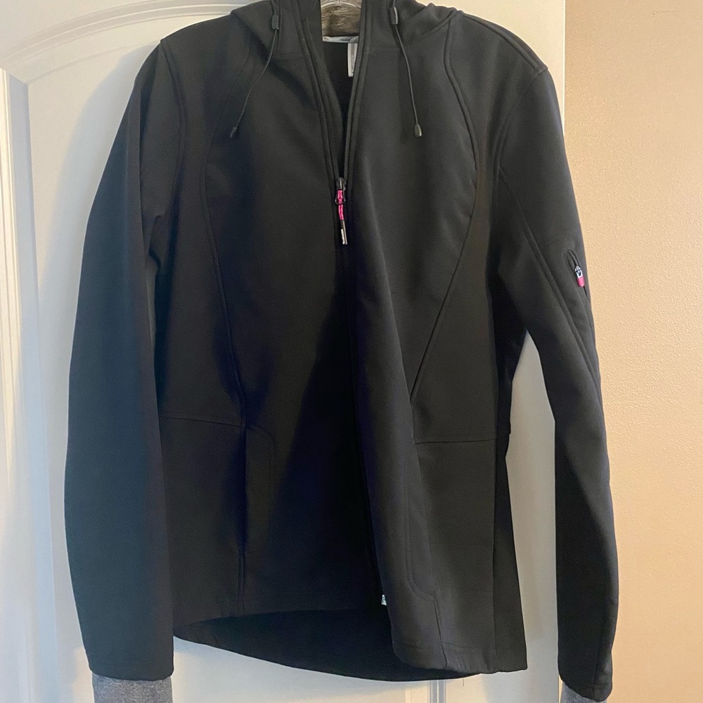 Black Mondetta Jacket with Faux Fur Hoodie